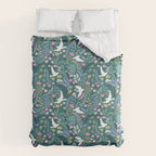 Garden and birds Duvet Cover Gallery Image 6