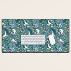 Garden and birds Desk Mat Gallery Image 1