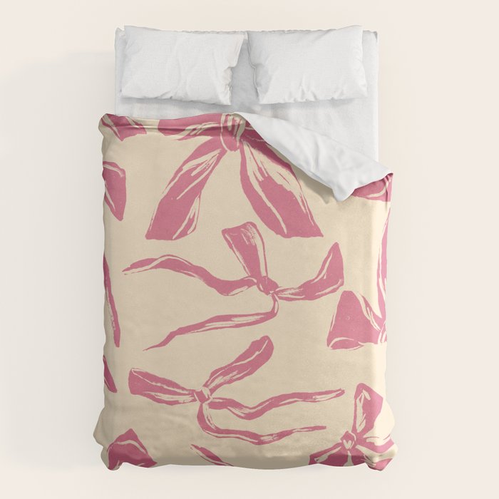 Pink bow pattern Duvet Cover Gallery Image 6