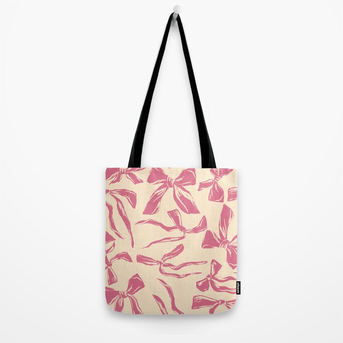 Pink bow pattern Tote Bag Gallery Image 2