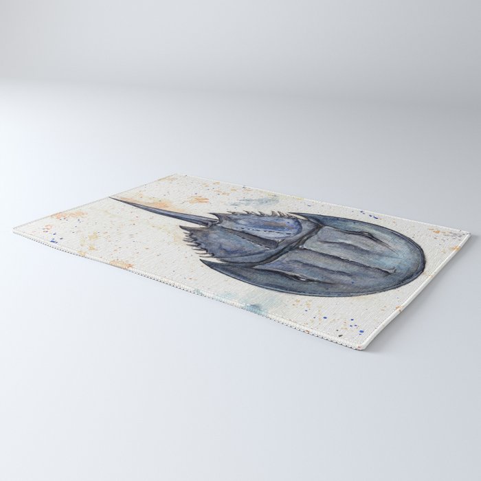 Horseshoe Crab Blues Rug Gallery Image 3