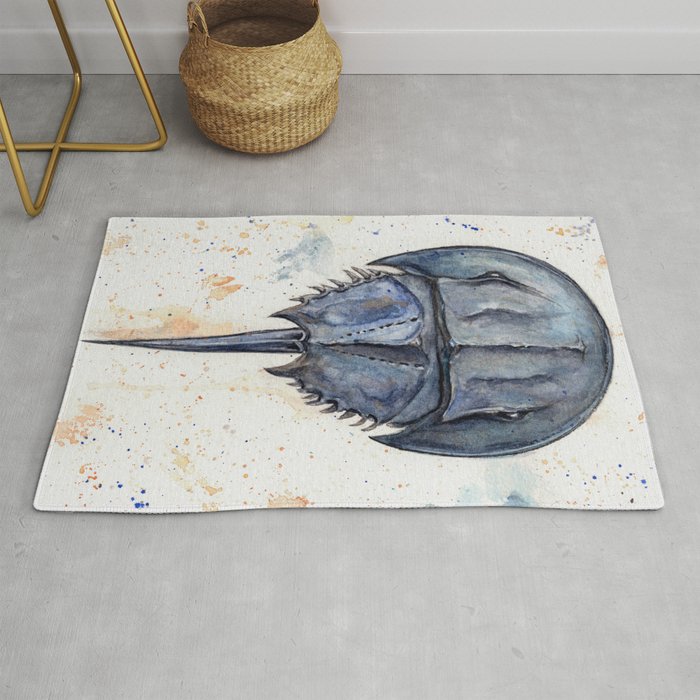 Horseshoe Crab Blues Rug Gallery Image 1