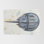Horseshoe Crab Blues Rug Gallery Image 2