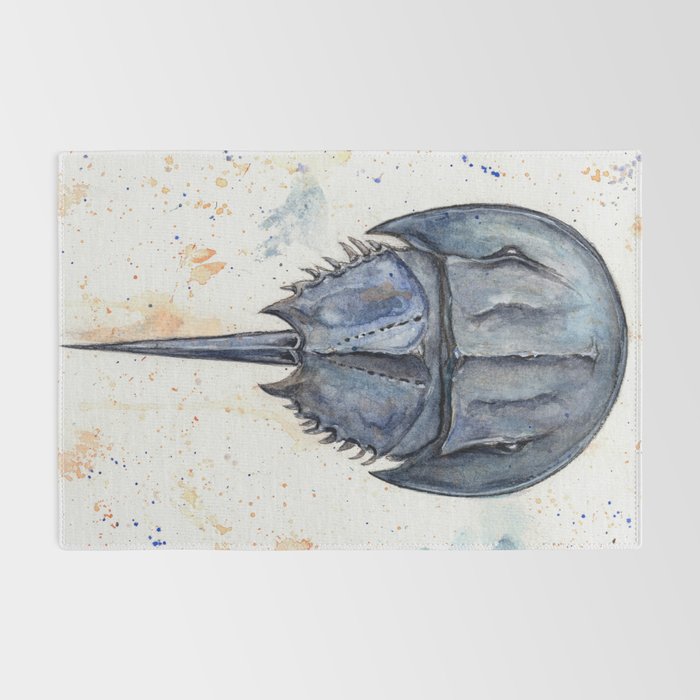 Horseshoe Crab Blues Rug Gallery Image 2