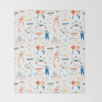 Lucha libre Throw Blanket Gallery Image 2