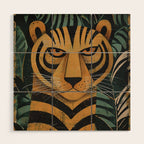 Zireth Tiger Wood Wall Art Gallery Image 1