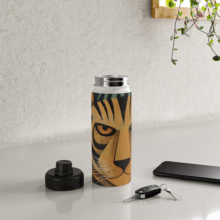 Zireth Tiger Water Bottle Gallery Image 4
