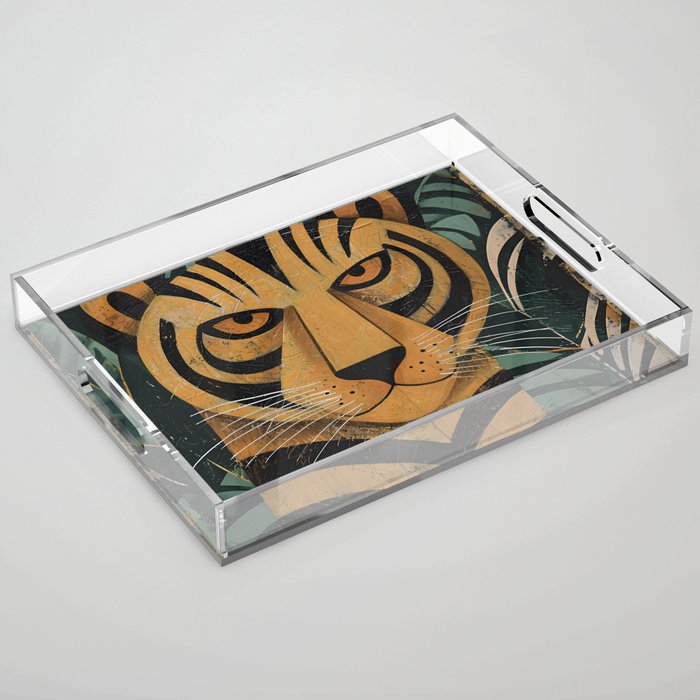 Zireth Tiger Acrylic Tray Gallery Image 1