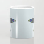 Spitfire WWII Fighter Aircraft - Grey Coffee Mug Gallery Image 4