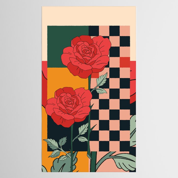 Red Roses 3 Tablecloth Gallery Image 2