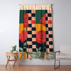 Red Roses 3 Window Curtain Gallery Image 5