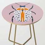 White and blue beetle Side Table Gallery Image 2