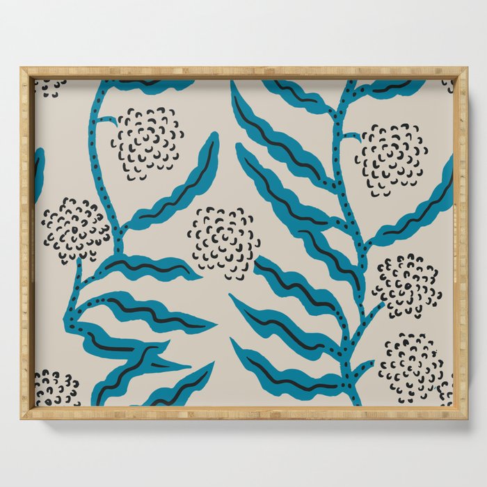 LA VILLE VINE BLUE Serving Tray Gallery Image 1