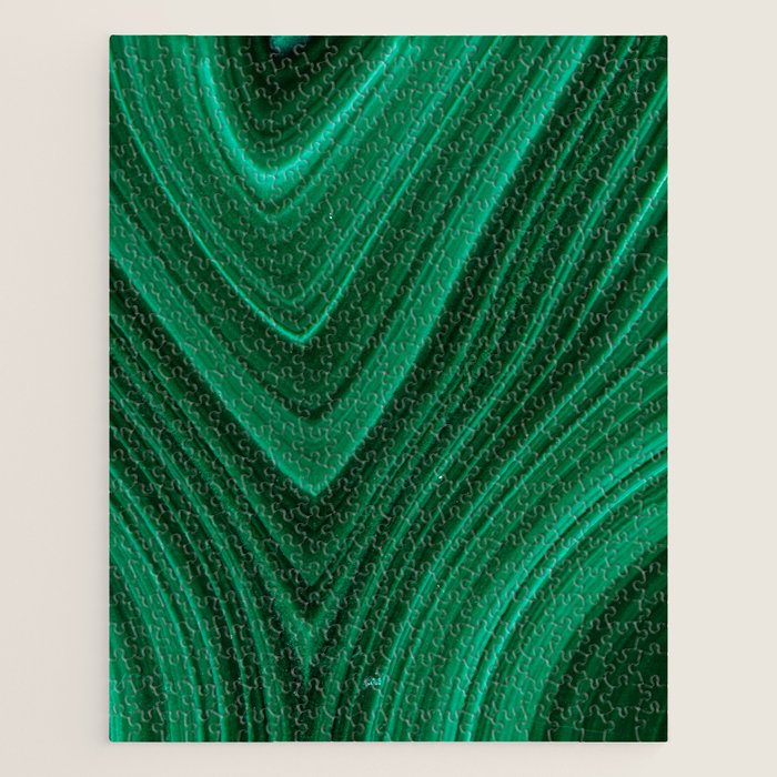 Malachite Green Marble Texture Jigsaw Puzzle Gallery Image 1
