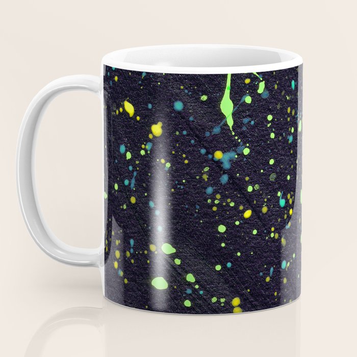 Blacklight Party Splatter Painting Version 2 Coffee Mug Gallery Image 3