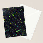 Blacklight Party Splatter Painting Version 2 Stationery Card Gallery Image 2