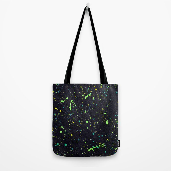 Blacklight Party Splatter Painting Version 2 Tote Bag Gallery Image 2