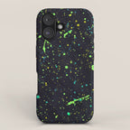 Blacklight Party Splatter Painting Version 2 iPhone Case Gallery Image 1