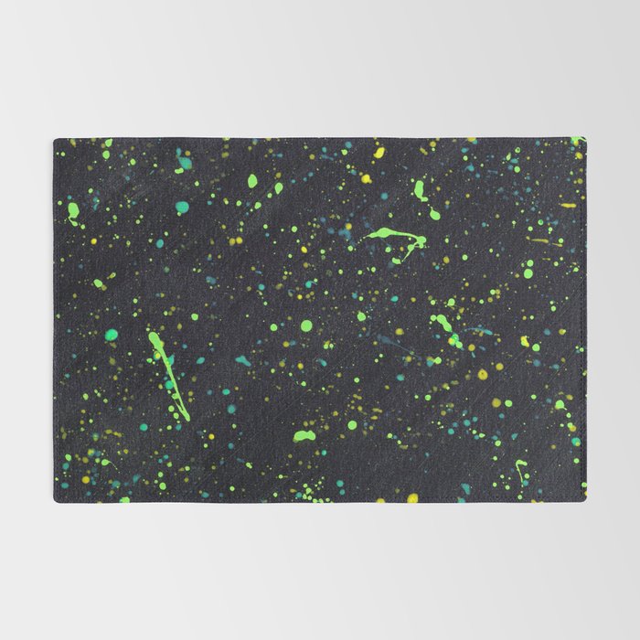 Blacklight Party Splatter Painting Version 2 Rug Gallery Image 2