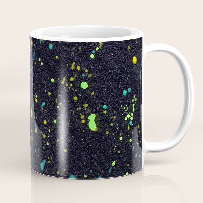 Blacklight Party Splatter Painting Version 2 Coffee Mug Gallery Image 1