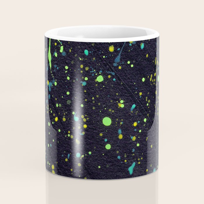 Blacklight Party Splatter Painting Version 2 Coffee Mug Gallery Image 4