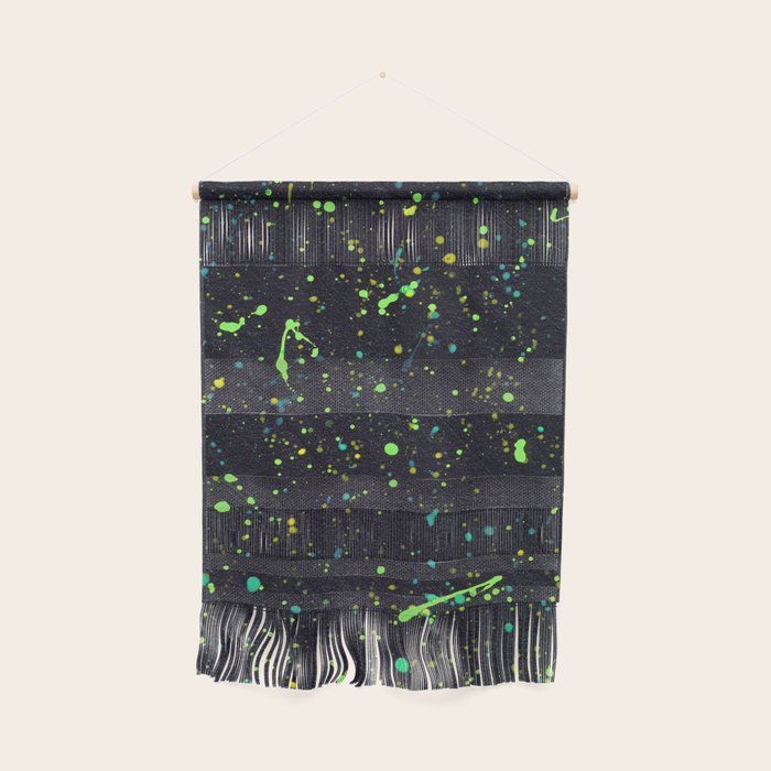 Blacklight Party Splatter Painting Version 2 Wall Hanging Gallery Image 1