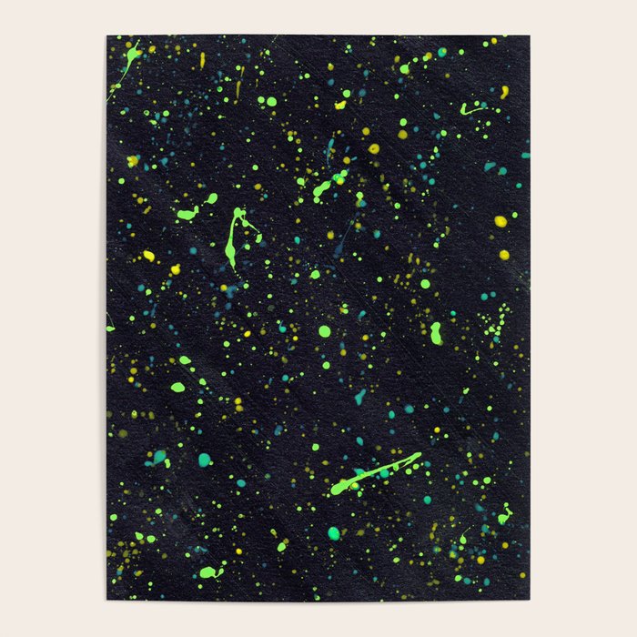 Blacklight Party Splatter Painting Version 2 Poster Gallery Image 4