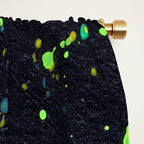 Blacklight Party Splatter Painting Version 2 Window Curtain Gallery Image 2