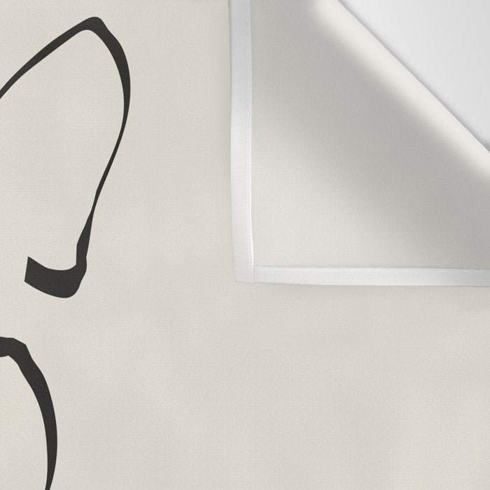 Abstract line frenchie Wall Tapestry Gallery Image 3