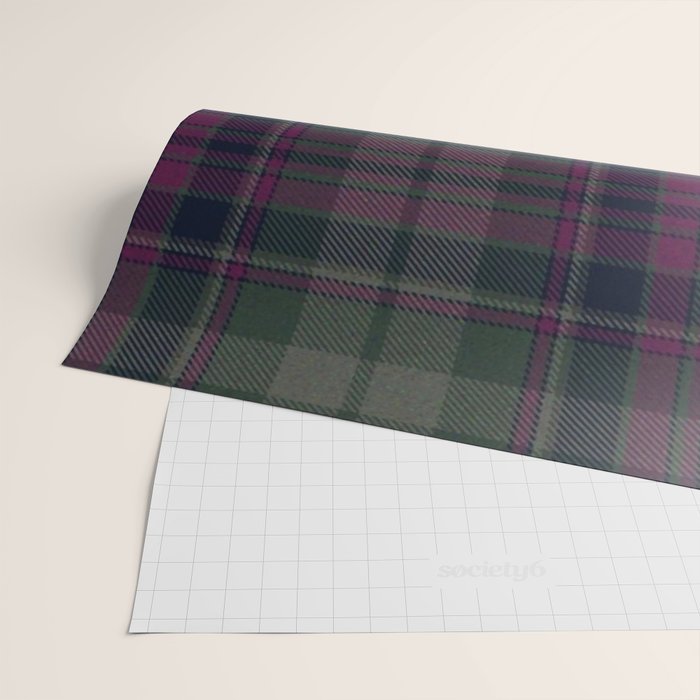 Vintage Purple Tartan Plaid Pattern Wrapping Paper Gallery Image 2