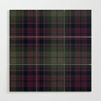 Vintage Purple Tartan Plaid Pattern Wood Wall Art Gallery Image 1