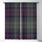 Vintage Purple Tartan Plaid Pattern Window Curtain Gallery Image 5