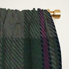 Vintage Purple Tartan Plaid Pattern Window Curtain Gallery Image 2