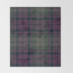 Vintage Purple Tartan Plaid Pattern Throw Blanket Gallery Image 2