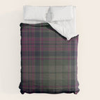Vintage Purple Tartan Plaid Pattern Duvet Cover Gallery Image 6