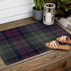 Vintage Purple Tartan Plaid Pattern Outdoor Rug Gallery Image 2