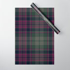 Vintage Purple Tartan Plaid Pattern Wrapping Paper Gallery Image 1