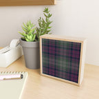 Vintage Purple Tartan Plaid Pattern Mini Art Print Gallery Image 2