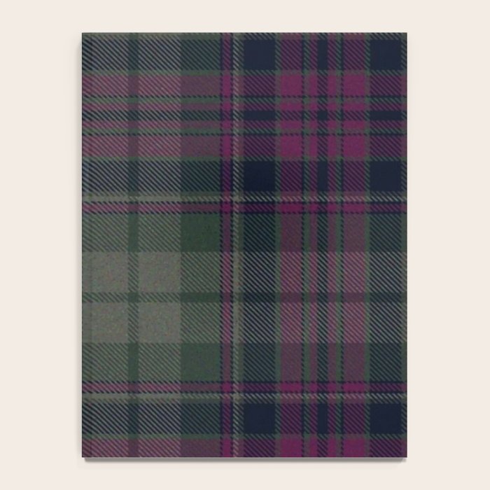 Vintage Purple Tartan Plaid Pattern Notebook Gallery Image 4