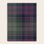 Vintage Purple Tartan Plaid Pattern Notebook Gallery Image 4