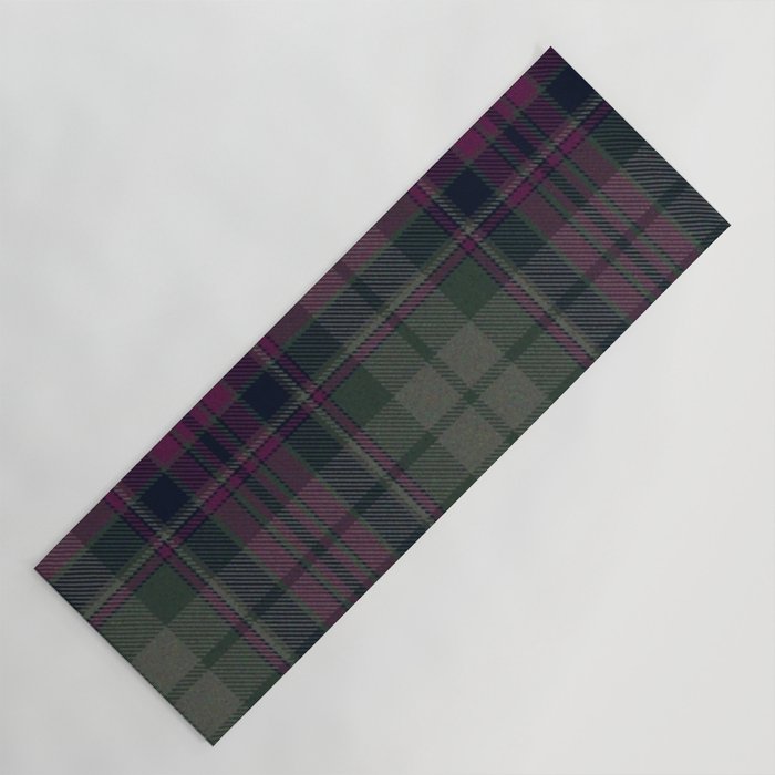 Vintage Purple Tartan Plaid Pattern Yoga Mat Gallery Image 1