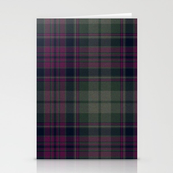 Vintage Purple Tartan Plaid Pattern Stationery Card Gallery Image 2