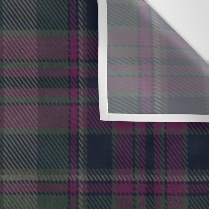 Vintage Purple Tartan Plaid Pattern Wall Tapestry Gallery Image 3