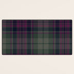 Vintage Purple Tartan Plaid Pattern Desk Mat Gallery Image 3