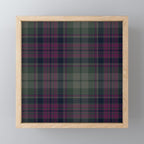 Vintage Purple Tartan Plaid Pattern Mini Art Print Gallery Image 1
