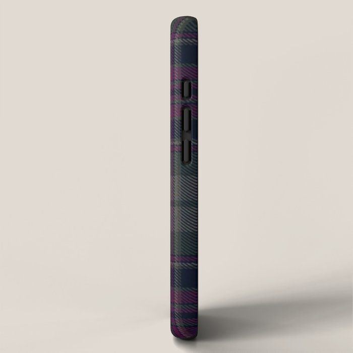 Vintage Purple Tartan Plaid Pattern iPhone Case Gallery Image 2
