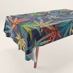 boho weed midnight Tablecloth Gallery Image 1