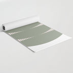 Lines and Shapes in Moss and Lilac Yoga Mat Gallery Image 2