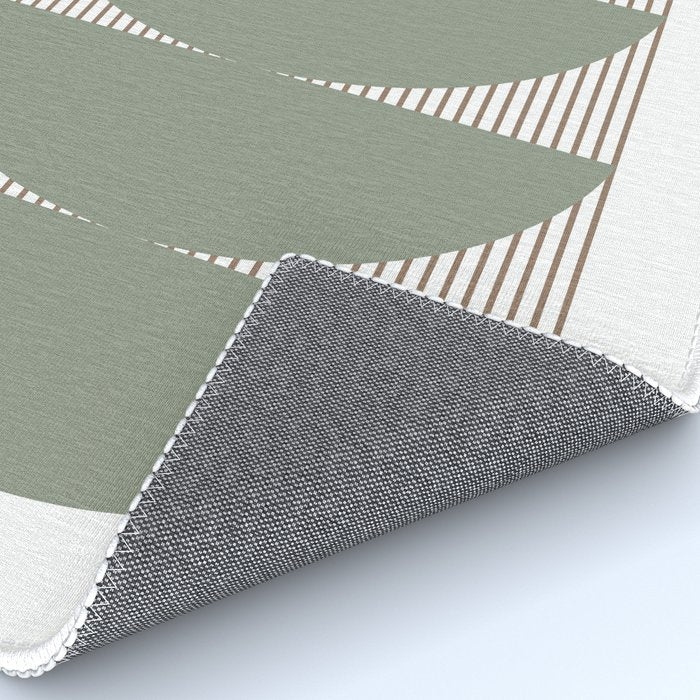 Lines and Shapes in Moss and Lilac Rug Gallery Image 4