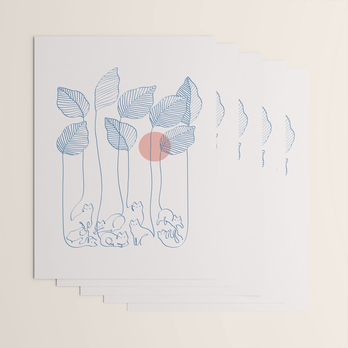 Cat and Plant 40 Wrapping Paper Gallery Image 3